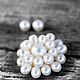 Брошь натуральный жемчуг Only pearls подарок жене на 8 марта. Брошь-булавка. Жемчужная Фея (Елена). Интернет-магазин Ярмарка Мастеров.  Фото №2