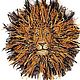 Handmade Fire Lion Pin Brooch. Brooches. Textile art ruM aniraM. My Livemaster. Фото №5
