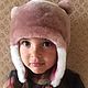 Order Children's fur hat made of natural sheepskin. Kids fur coat. Livemaster. . Baby hat Фото №3
