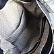 Кожаный рюкзак мягкой формы на молнии, темно синий. Рюкзаки. Татьяна Борк (tatiana-bork). Ярмарка Мастеров.  Фото №6