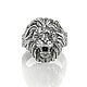Перстень Лев литой из серебра (два варианта). Перстень. GIVALITA JEWELRY (TRUE SILVER). Интернет-магазин Ярмарка Мастеров.  Фото №2