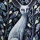 Картина / Лисице не спится. Картины. Картины и Керамика (tiblochka). Ярмарка Мастеров.  Фото №5