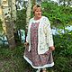 Кофта пуховая --ВЯЗАНЫЙ БОХО---теплая кофта. Кардиган из мотивов. Кофты. Саша Климова (Вяжем из козьего пуха). Ярмарка Мастеров.  Фото №6