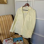 Винтаж: Блуза из шёлка и вискозы