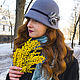 Felt hat Klosh ' Gray haze'. Hats1. Novozhilova Hats. My Livemaster. Фото №5