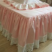 Для дома и интерьера handmade. Livemaster - original item Bed sheet with valance 