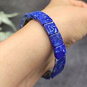 Украшения handmade. Livemaster - original item Women`s bracelet made of natural Lapis lazuli stones. Handmade.