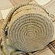 Round handbag made of jute. Crossbody bag. zara-2. Online shopping on My Livemaster.  Фото №2