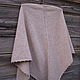 Beige handkerchief knitted kerchief shawl bactus delicate wool. Shawls1. SolarisArtis. My Livemaster. Фото №6