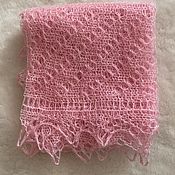 Аксессуары handmade. Livemaster - original item Down shawl goat down 1 meter pink. Handmade.