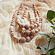 Neutral Crochet Teething Nursing necklace for breastfeeding Mommy. Slingbus. MaraBoo Handmade. My Livemaster. Фото №6
