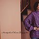 Knitted sweater oversize ' Royal purple'. Sweaters. Oksana Vladarskaya. Online shopping on My Livemaster.  Фото №2