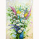 Painting bouquet of daisies Wild flowers, Pictures, Sochi,  Фото №1