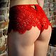 A set of Lacy underwear of red Mioocchi, Underwear sets, Moscow,  Фото №1
