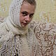 Заказать  Ажурный пуховый платок. Валяю варежки, тапочки , приятности (nadrog). Ярмарка Мастеров. . Платки Фото №3