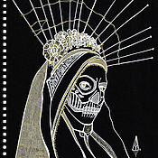 Картины и панно handmade. Livemaster - original item Picture: Day Of The Dead. Dia De Los Muertos.  graphics. Original. Handmade.