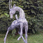 Для дома и интерьера handmade. Livemaster - original item Sculpture wire "Antelope". Handmade.