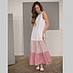 Gradient linen dress with pink wings. Dresses. molinialife. Online shopping on My Livemaster.  Фото №2