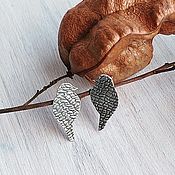 «Весенняя капель» авторские серебряные серьги с натуральным бериллом