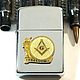 Order Lighter with the Masonic order'Freemasons' gasoline. Neformal-World. Livemaster. . Cigar-lighter Фото №3