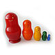 Matryoshka 'Mood' 5 local (10 cm. ), Dolls1, Sarov,  Фото №1