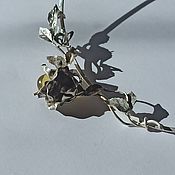 Украшения handmade. Livemaster - original item WIRE WRAP.  Necklace with amber. 