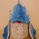 Hat for sauna 'Dolphin'. Textiles for a bath. Nataly Kara - одежда из тонкого войлока. My Livemaster. Фото №5