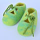 Wool booties ' Pistachio ice cream'. Felted booties. Babys bootees. Multicraft studio. Online shopping on My Livemaster.  Фото №2