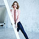 Pink lace Sport-Chic jumper, pink openwork lace blouse. Jumpers. mozaika-rus. Online shopping on My Livemaster.  Фото №2