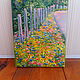 'Candy scattering of flowers ' oil on canvas, Pictures, Moscow,  Фото №1
