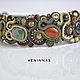 Embroidered band with natural stones, Headband, Moscow,  Фото №1