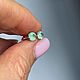 Серьги с натуральным Уральским изумрудом 0.82 ct. Серьги классические. Елена. Ярмарка Мастеров.  Фото №4