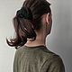 Scrunch elastic band-knitted elastic band for hair ' black'. Scrunchy. Orlova A. My Livemaster. Фото №4