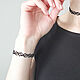 Braided Bracelet Black, Casual Women's Bracelet. Braided bracelet. moonlace. My Livemaster. Фото №4
