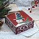 Funny Snowman decoupage Jewelry box, Box, Moscow,  Фото №1