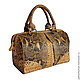 Bag leather Python. Designer tote bag from Python. Beautiful women's tote bag. Stylish bag made from Python skin handmade. Original bag to order. Pimonova bag.
