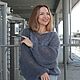 Джемпер Паутинка из мохера тёмно-серого цвета. Джемперы. Галина Коваленко. Ярмарка Мастеров.  Фото №5