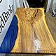 Столешница из слэба горного ильма и эпоксидной смолы 160х80. Столы. WoodBroker. Интернет-магазин Ярмарка Мастеров.  Фото №2