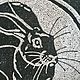 Картина вязаная "Кролик Инь-янь". Картины. Елена Абдул-Карим. Ярмарка Мастеров.  Фото №5