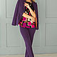 Women's pantsuit EXCLUSIVE purple 'VIOLETTE'. Suits. BRAGUTSA. My Livemaster. Фото №4