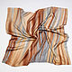 Brown silk scarf, jacquard. Shawls1. ArtBeklov. My Livemaster. Фото №6