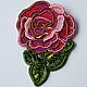 Rose embroidered brooch, Brooches, Moscow,  Фото №1