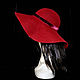 Stranger ' Red wine'. Hats1. Novozhilova Hats. My Livemaster. Фото №4