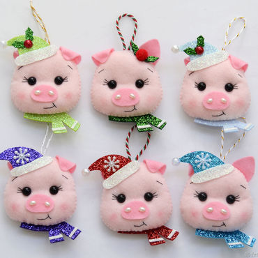 Новогодняя Игрушка Поросенок Новогодняя Игрушка Поросенок
