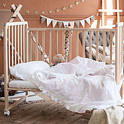 Для дома и интерьера handmade. Livemaster - original item Linen bed linen for children, for newborns. Handmade.