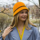 Order hats: The Cloche orange. Novozhilova Hats. Livemaster. . Hats1 Фото №3
