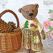 Куклы и игрушки handmade. Livemaster - original item Teddy Bears: Manyasha `s Flannelette bear. Handmade.