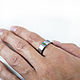 Titanium ring with chrysocolla and gold veins. Rings. asgdesign. My Livemaster. Фото №6