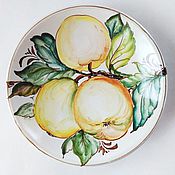 Тарелка керамическая декоративная"Подсолнухи"