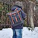 Рюкзак скрутка кожаный ручной работы L. Рюкзаки. Beads&Buckles. Интернет-магазин Ярмарка Мастеров.  Фото №2